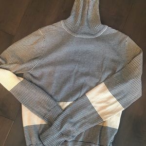 Striped jcrew turtle neck sweater